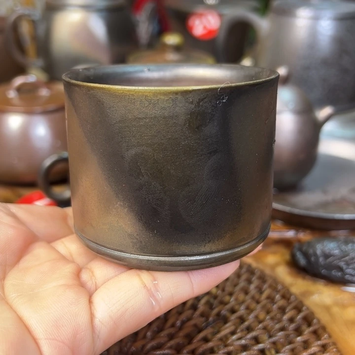 陶豆***恼柴烧坭兴陶杯子