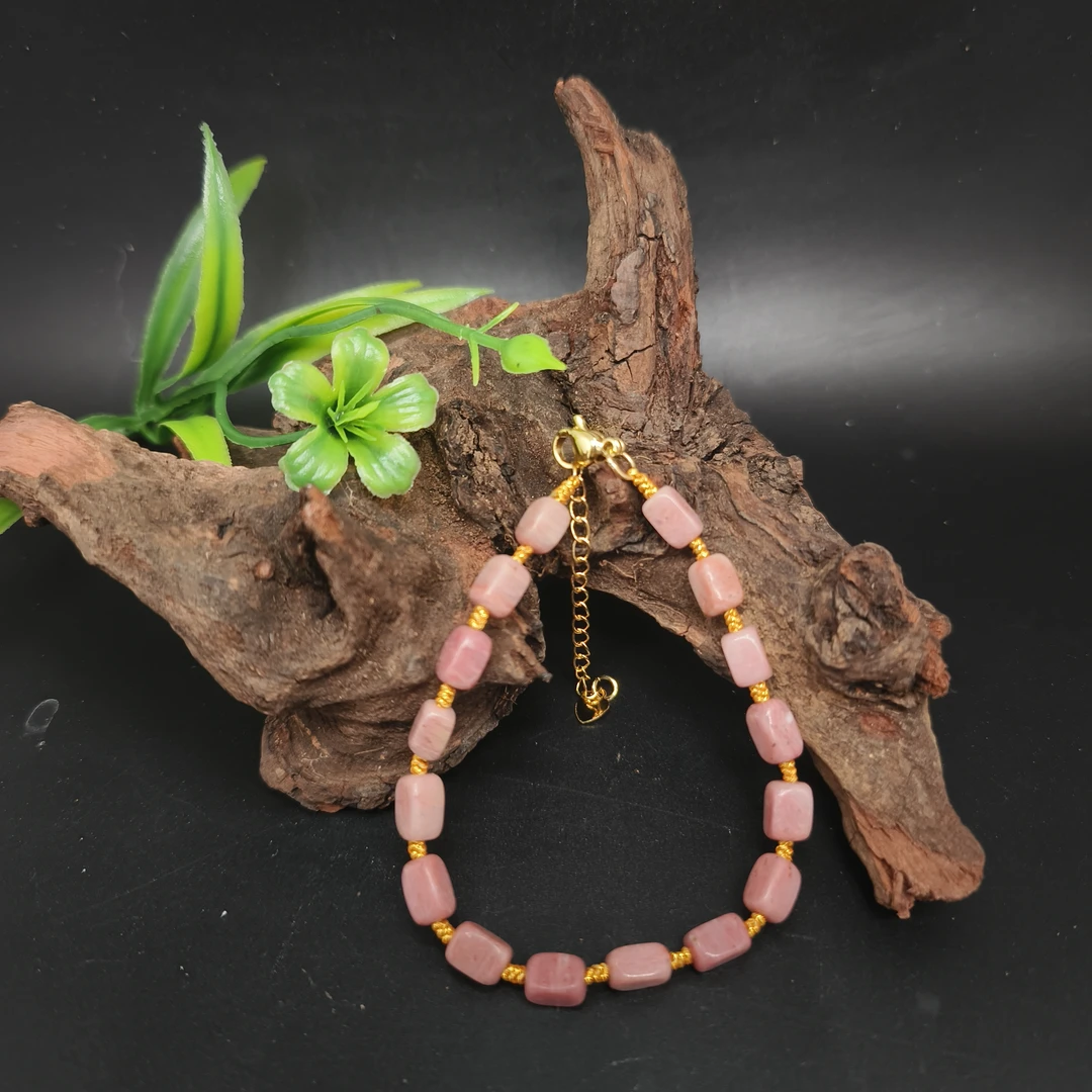 【鑫林珠宝】舒俱来 樱花粉 时尚简约手链多样性发一SJL024