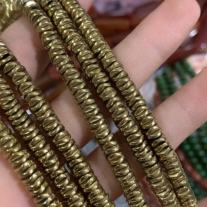 一条6mm波浪隔片金色