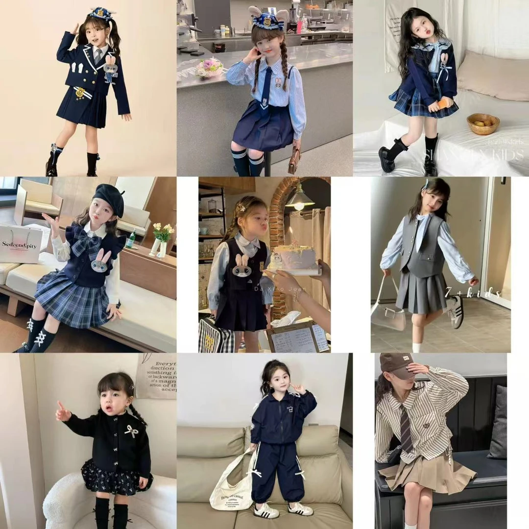 【501-599】年春夏百搭时尚套装洋气韩版女小童1-3岁牛仔童装休闲