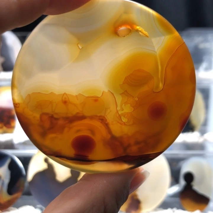 合金玛瑙/玉髓珠宝奇石84有瑕