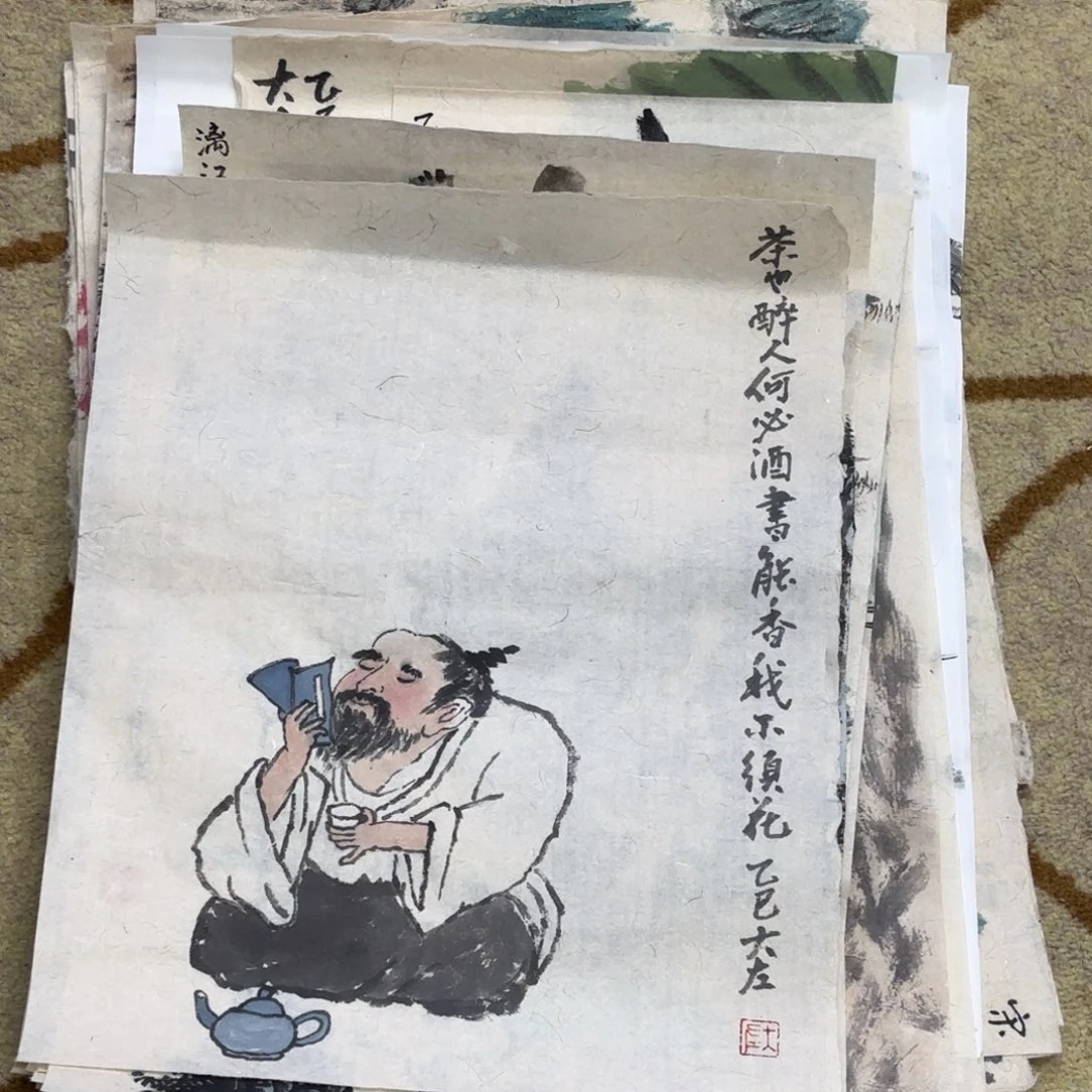 国画大左老师作品刘