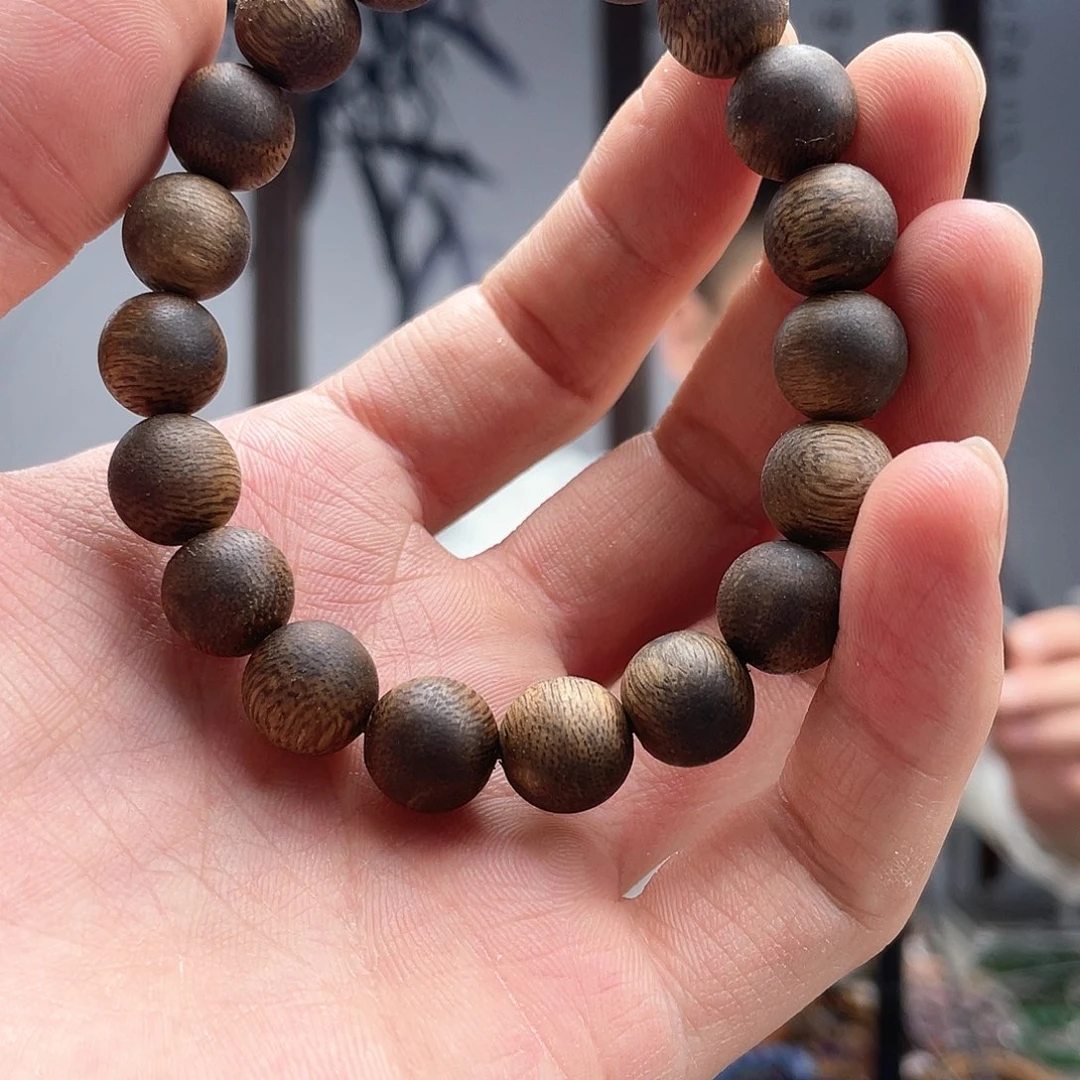 烟晶手链未镶嵌海南绿奇楠