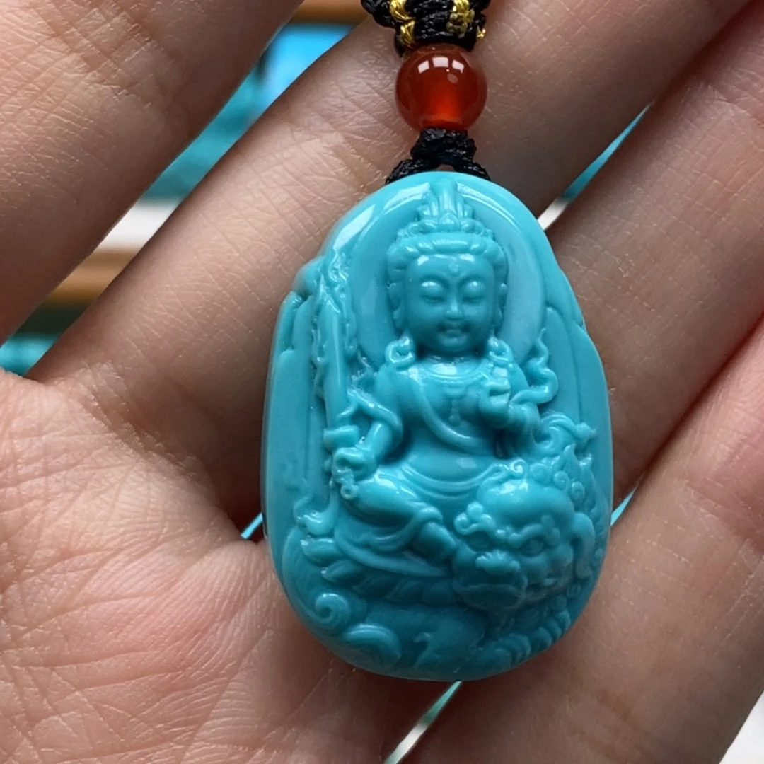 S***羽绿松石未镶嵌颈饰