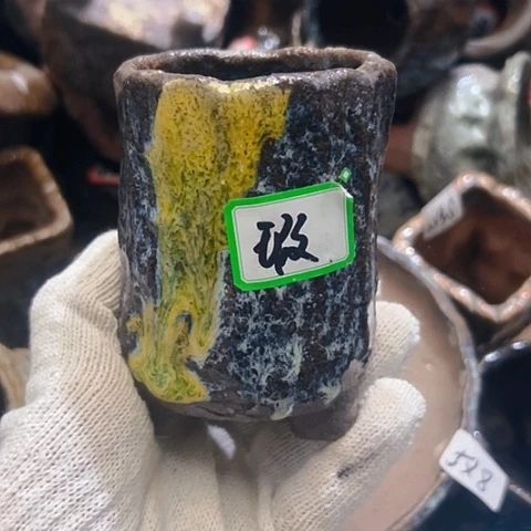 红陶粗陶花盆手工