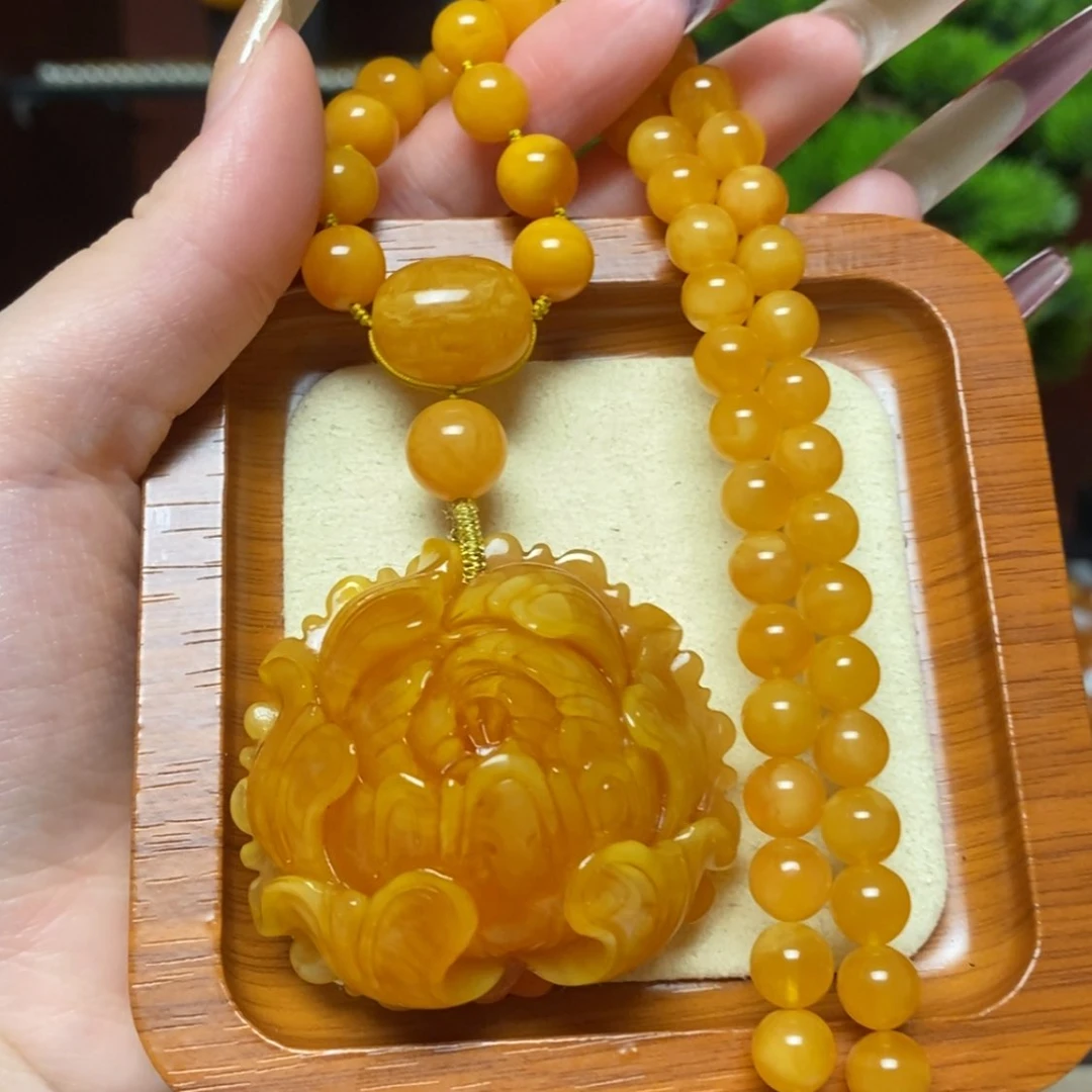 【闪购商品】蜜蜡颈饰未镶嵌项链