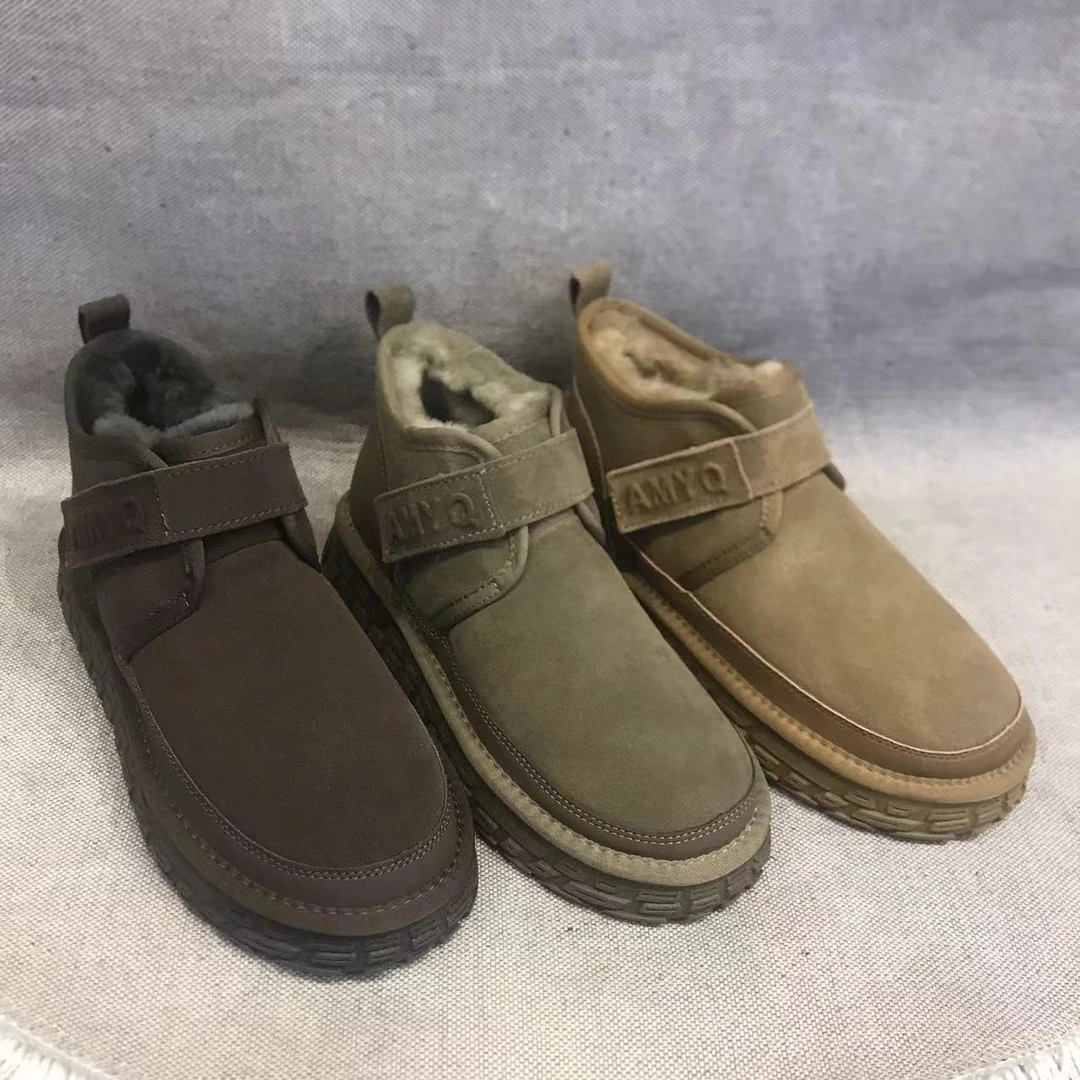 防滑雪地靴时尚雪地靴男士舒适百搭休闲加绒加厚