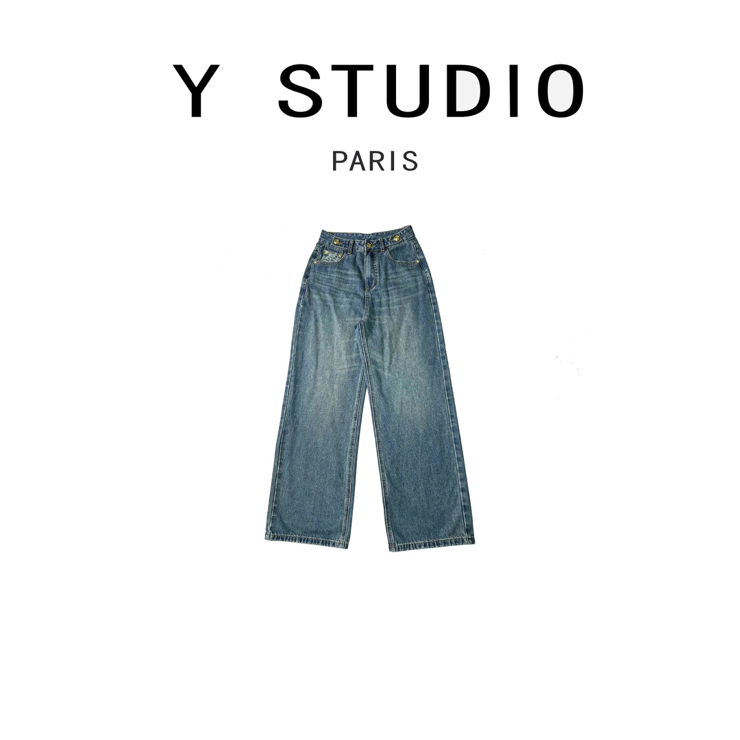 【大妮专属】【予朵】百搭时尚设计牛仔长裤BU-DN956