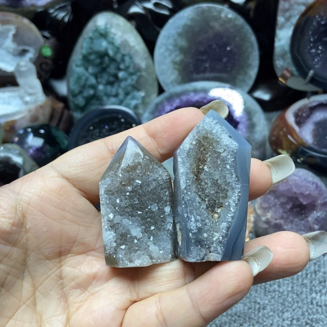 摆件紫晶未镶嵌水晶