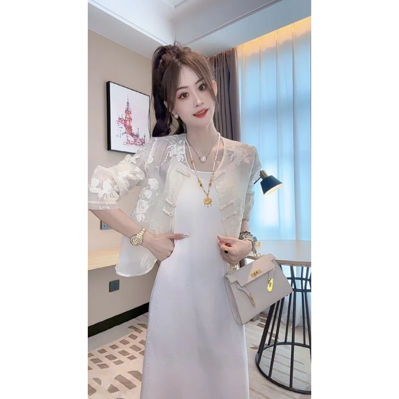 Ling【许清欢】春秋爆款重工刺绣洋气时尚防晒休闲国风设计感气质外