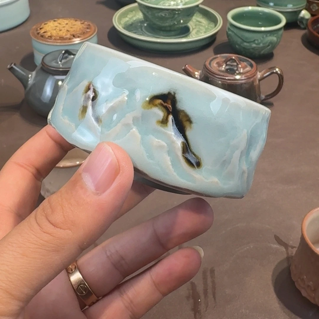 杯✨****?龙泉青瓷茶具微瑕