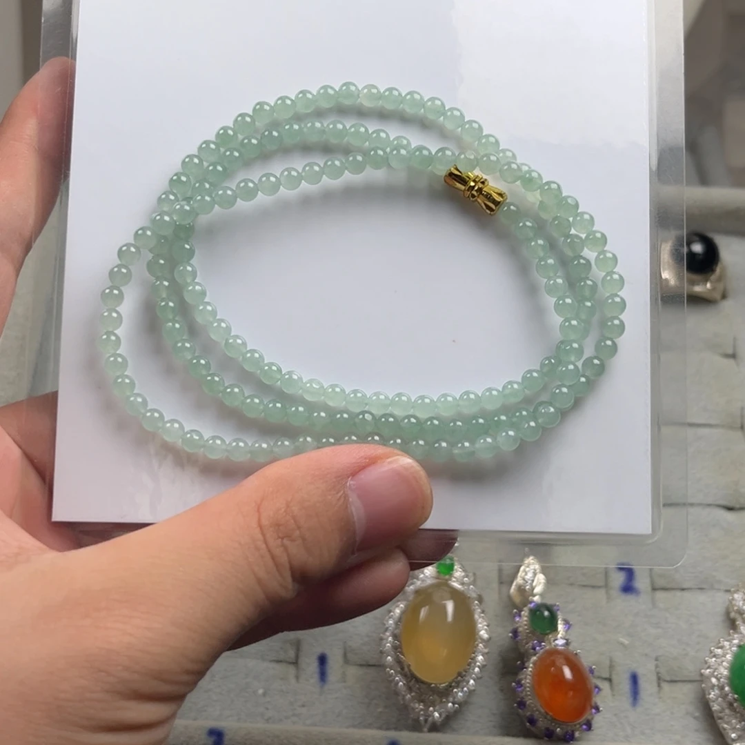 翡翠未镶嵌颈饰天然缅甸翡翠11号