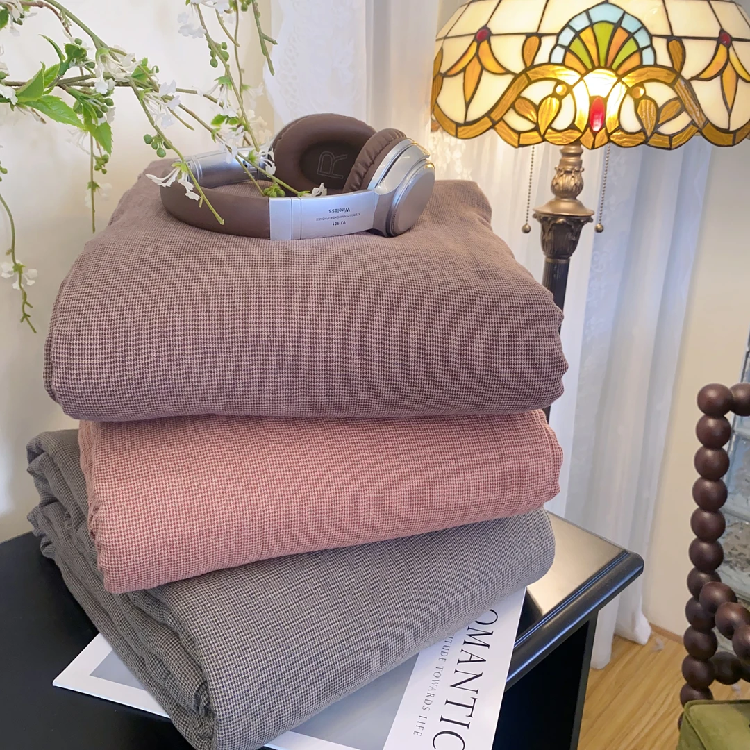 【雅趣】新品AMBER 单床单 中古风 纯棉双层纱素色单床单亲肤柔软