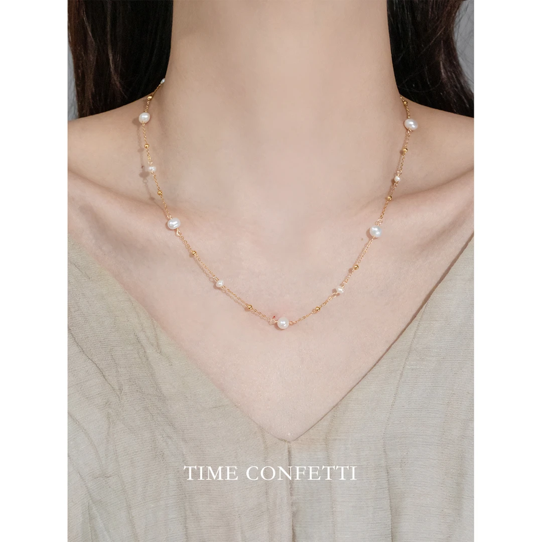 链子925银 【孙二娘】满天星-赫本气质轻奢小众锁骨项链TC 7565