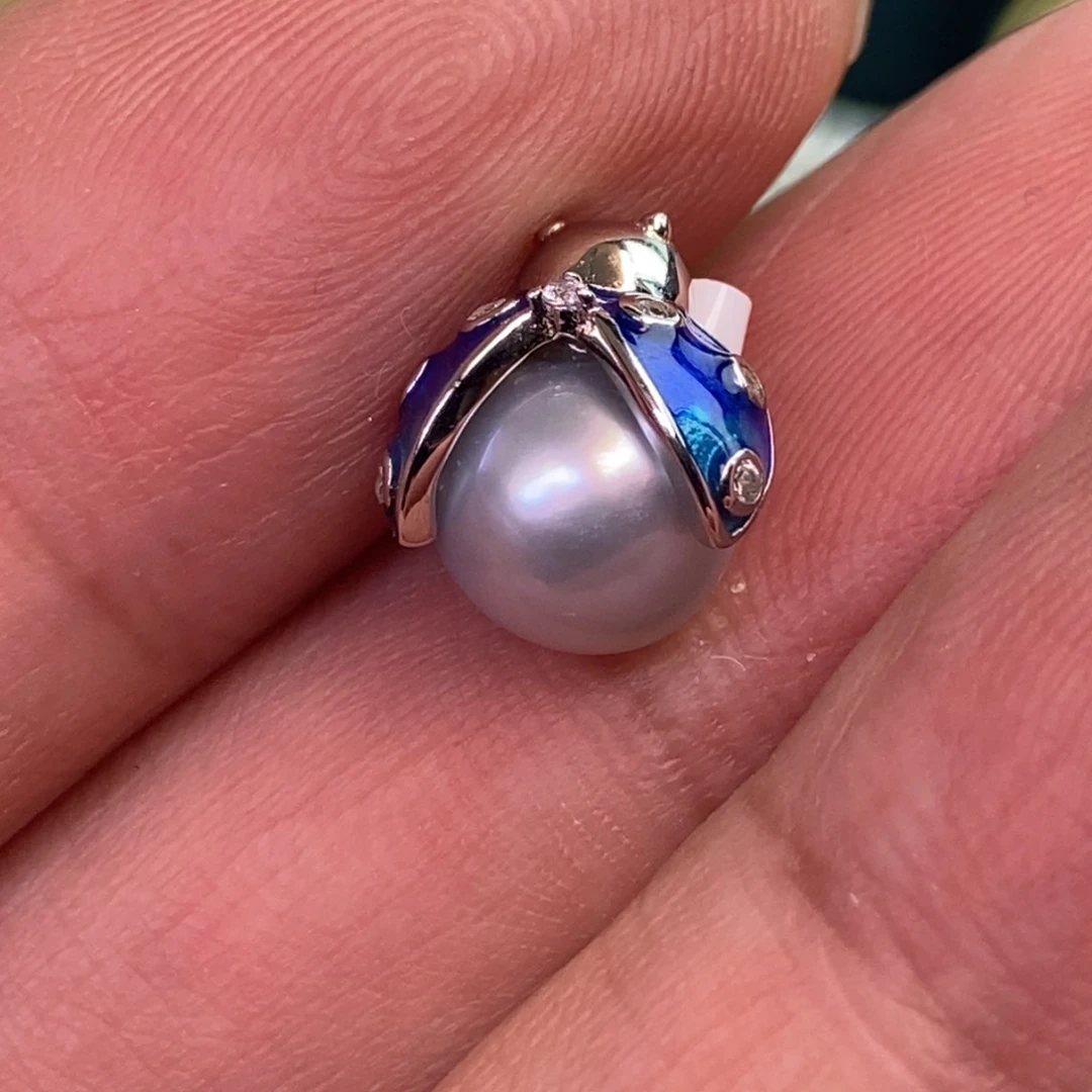 颈饰银S925镶嵌海水珍珠