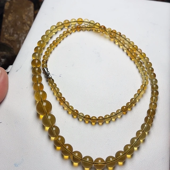 琥珀未镶嵌颈饰4-11妈妈链66