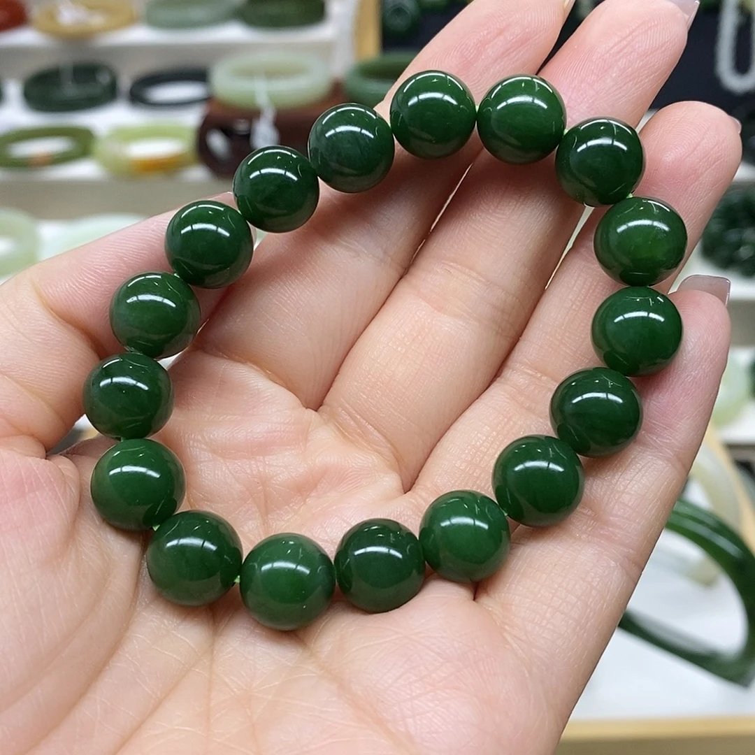 和田玉（碧玉）未镶嵌手链