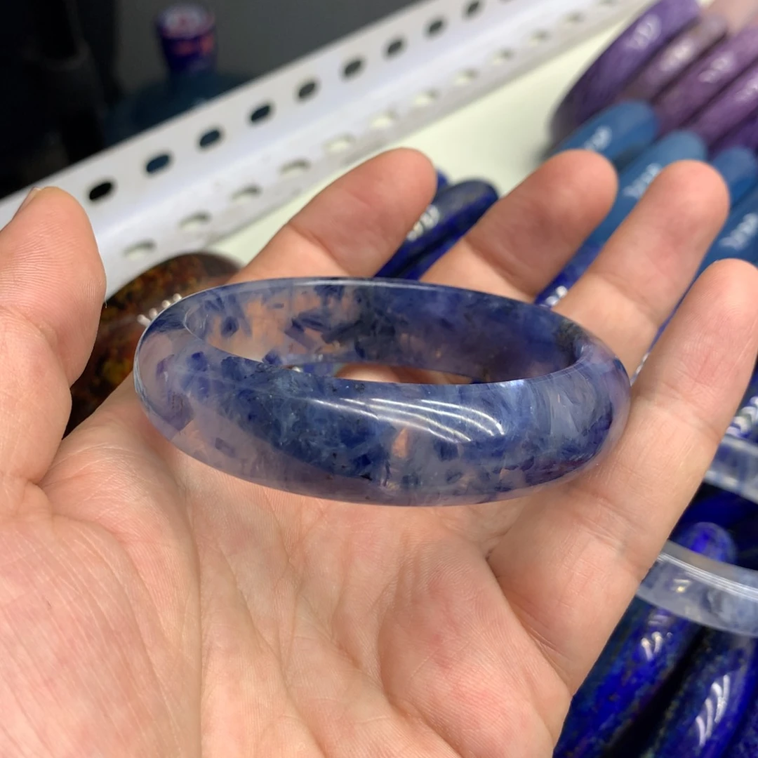 水晶蓝晶石手镯未镶嵌韵*