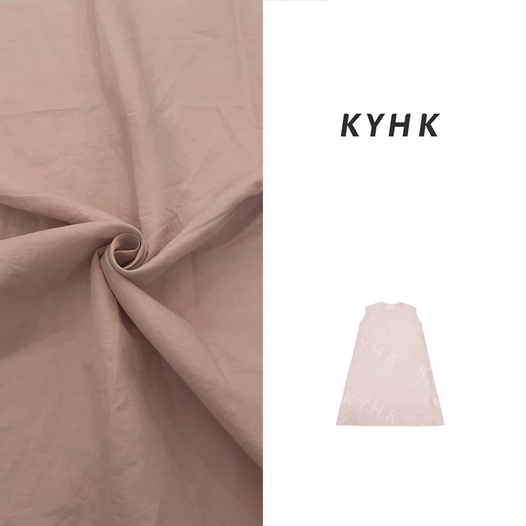 KYHK纯色圆领极简背心连衣裙250611