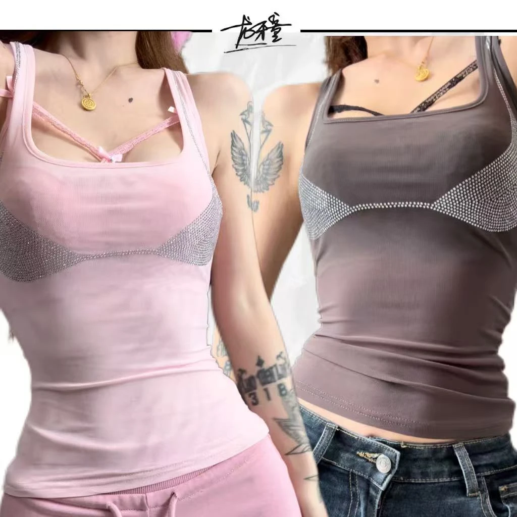 （清）龙牙童推荐【盛夏氛围】通勤春季内搭背心运动网红美背性感修身