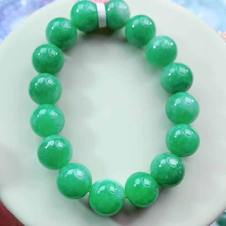 翡翠未镶嵌手链卡12.5