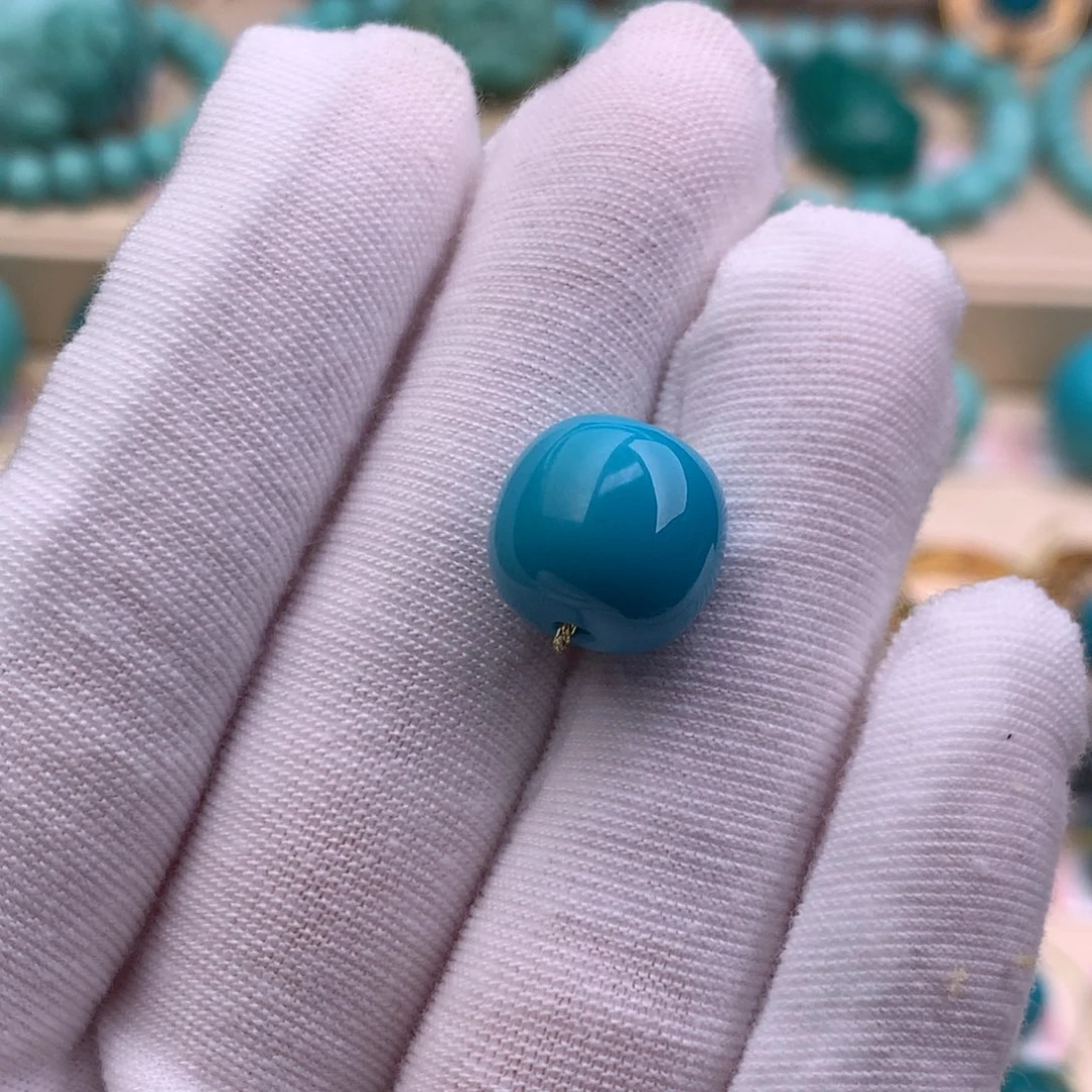 绿松石未镶嵌珠宝奇石12.6×11.4