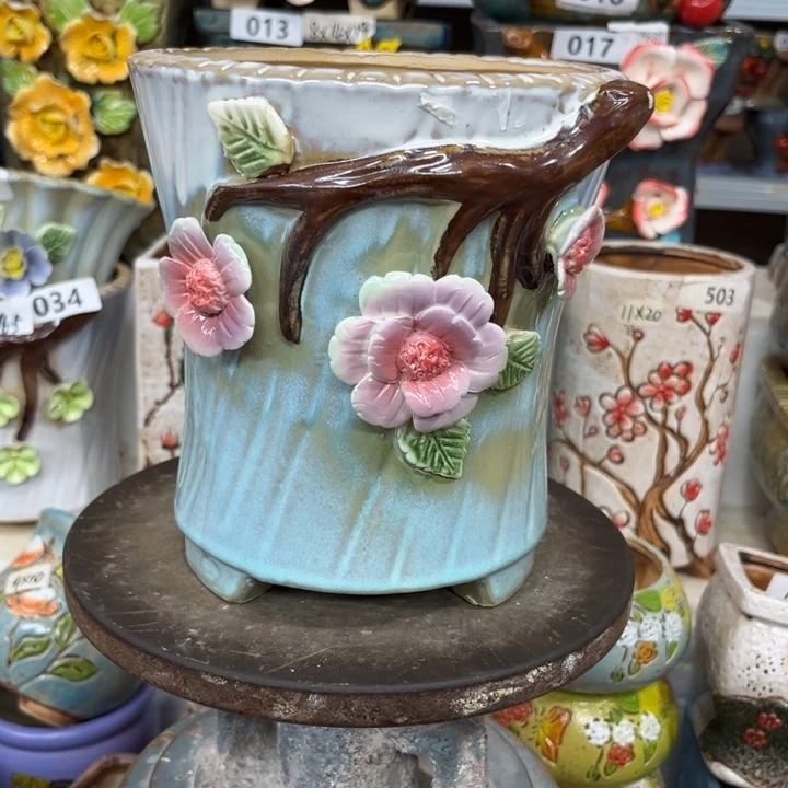 紫砂花盆粗陶材质多肉花盆