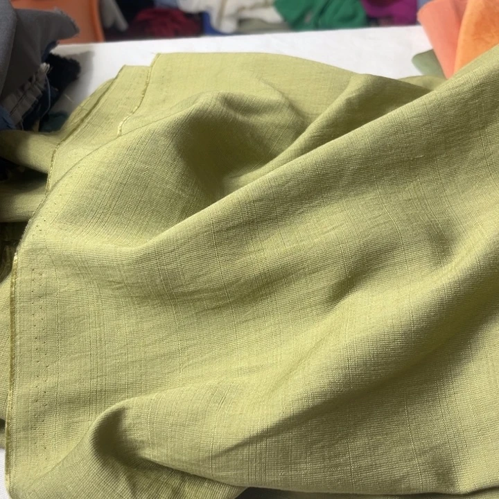 棉混纺秋香绿麻棉2mi