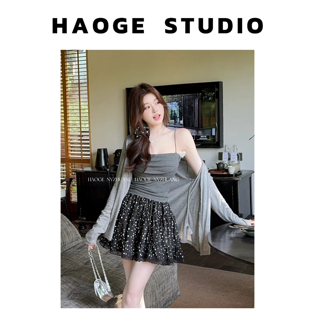 冉冉定制●黑糖波波X5BSQ0038A半身裙预高腰短款夏季小众时尚设计