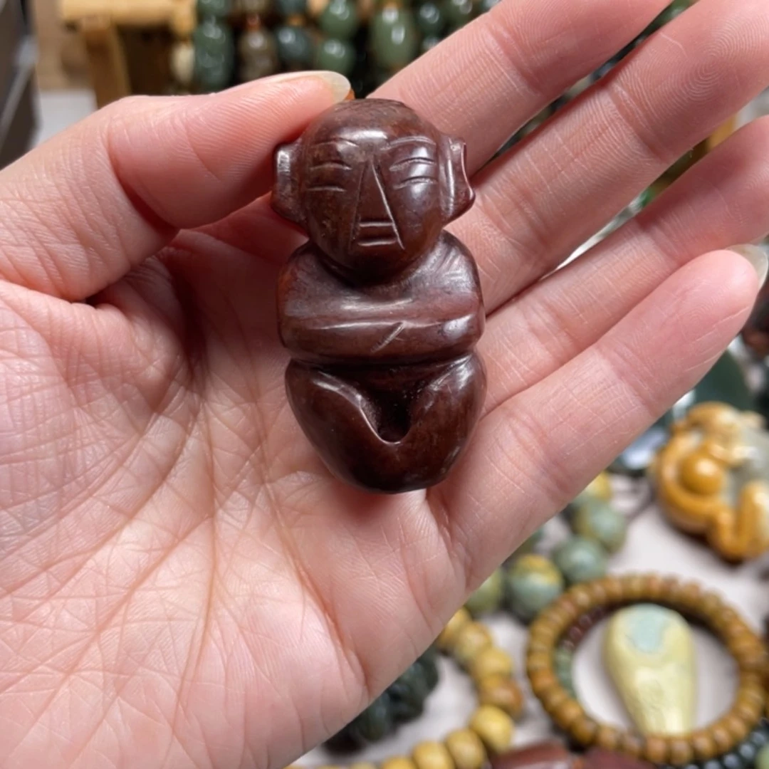 【闪购商品】岫岩河磨玉（透闪石质玉）手把件未镶嵌