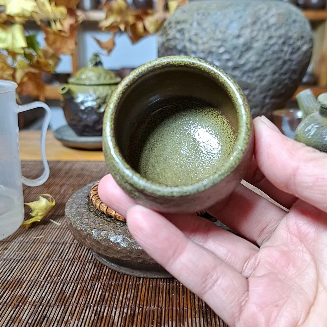 兜***转坭兴陶纯柴烧锤纹杯60