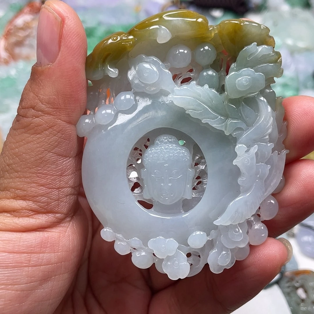 颈饰未镶嵌翡翠翡玉缘翡翠