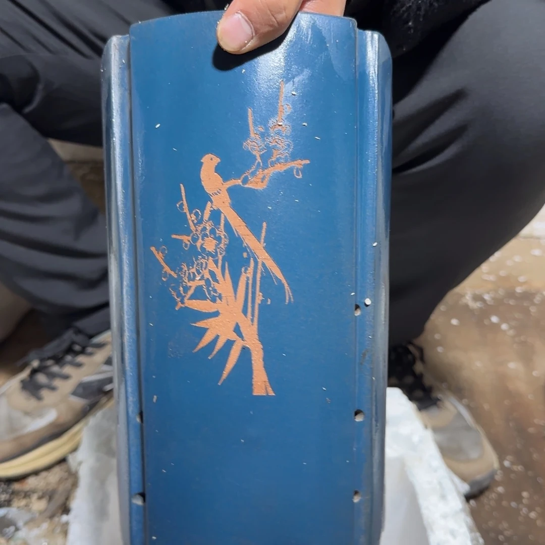 紫砂花盆口径16高度26