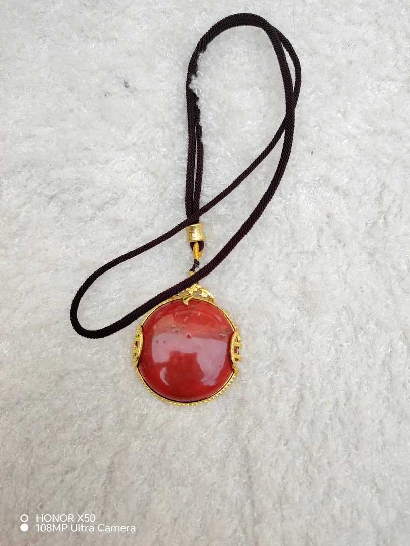 尼泊尔黄铜材质亚克力铜合金手工新款吊坠圆形时尚百搭休闲！简单