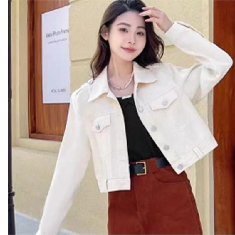 YW411246防风常规袖韩版显瘦春夏女牛仔短外套短款秋季上衣