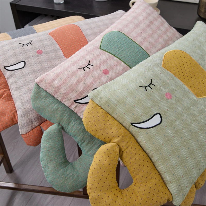 2025新款新品 贴布彩色大象全荞麦枕枕头枕芯