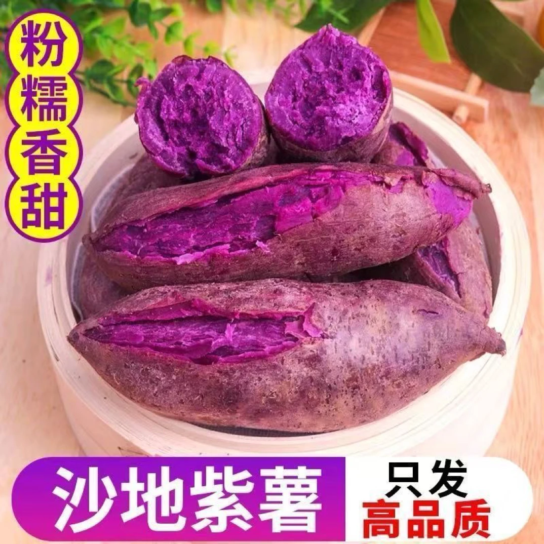 【降价啦！】新鲜沙地紫薯香甜粉糯可作粗粮的番薯地瓜