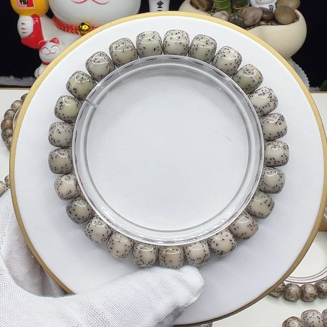 手串星月菩提糯冰9.5✖️8.5侧留白针尖星