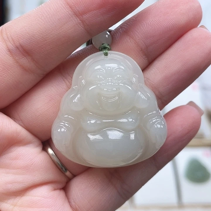 颈饰未镶嵌和田玉聚****丽35