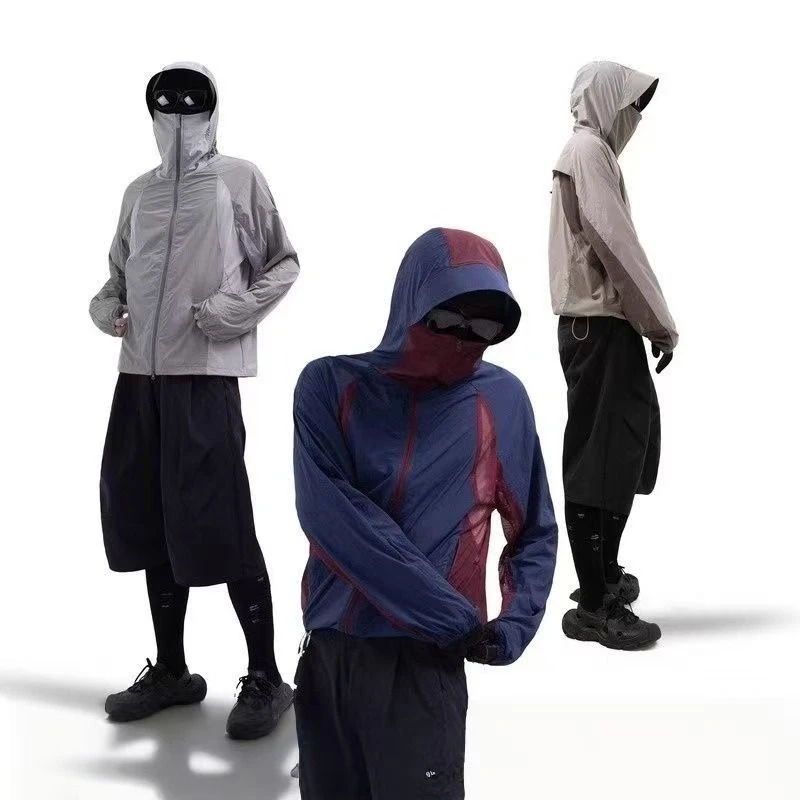 SOUTHFISH 蝉翼 网布拼接44g原纱轻薄防紫外线50+防晒衣冰丝骑行