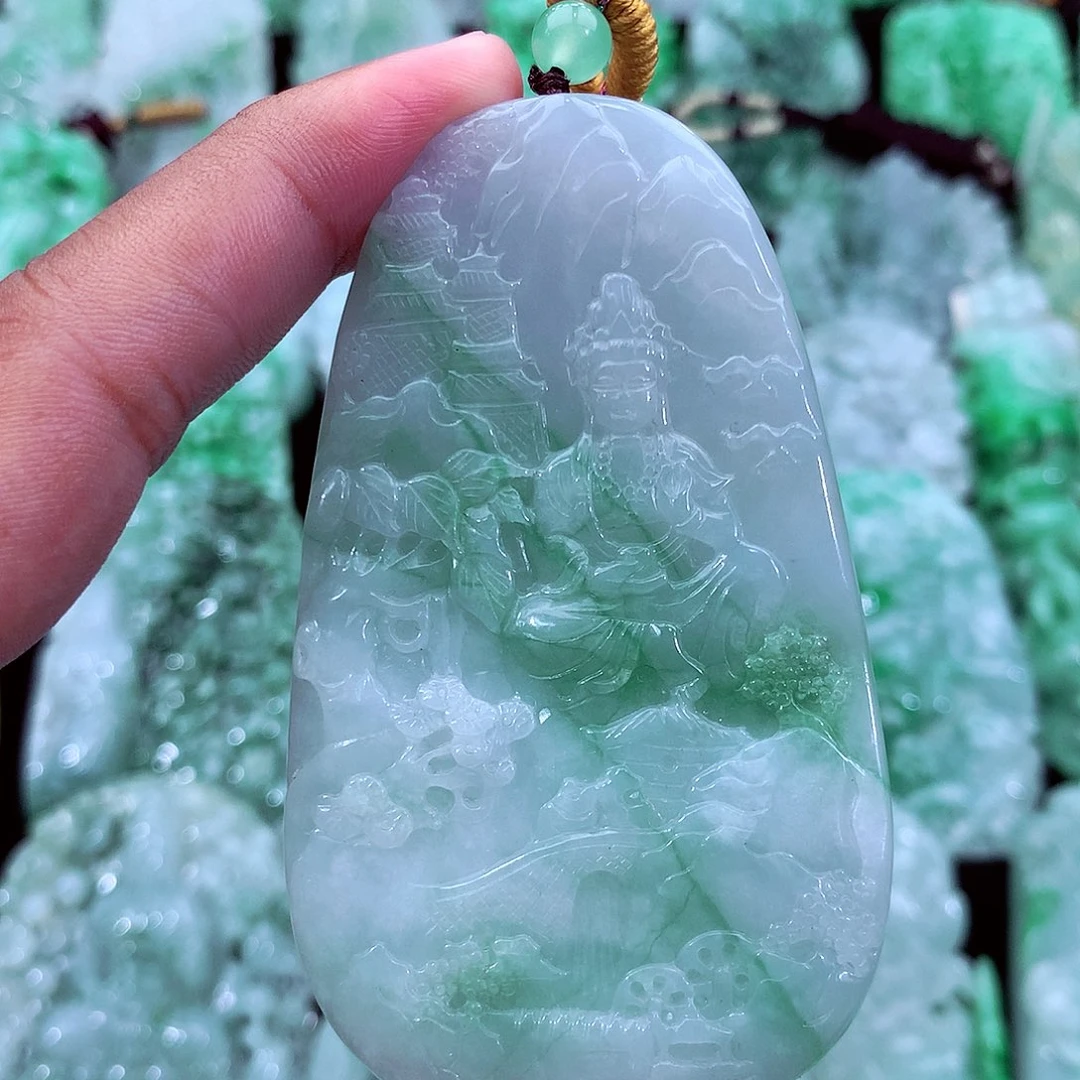 翡翠未镶嵌吊坠(不含链)
