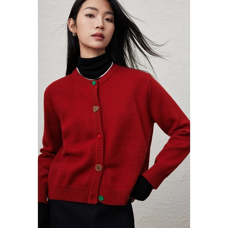 Basic House/百家好【冬季】网红小众女装气质宽松毛衣-B0623H5AI82