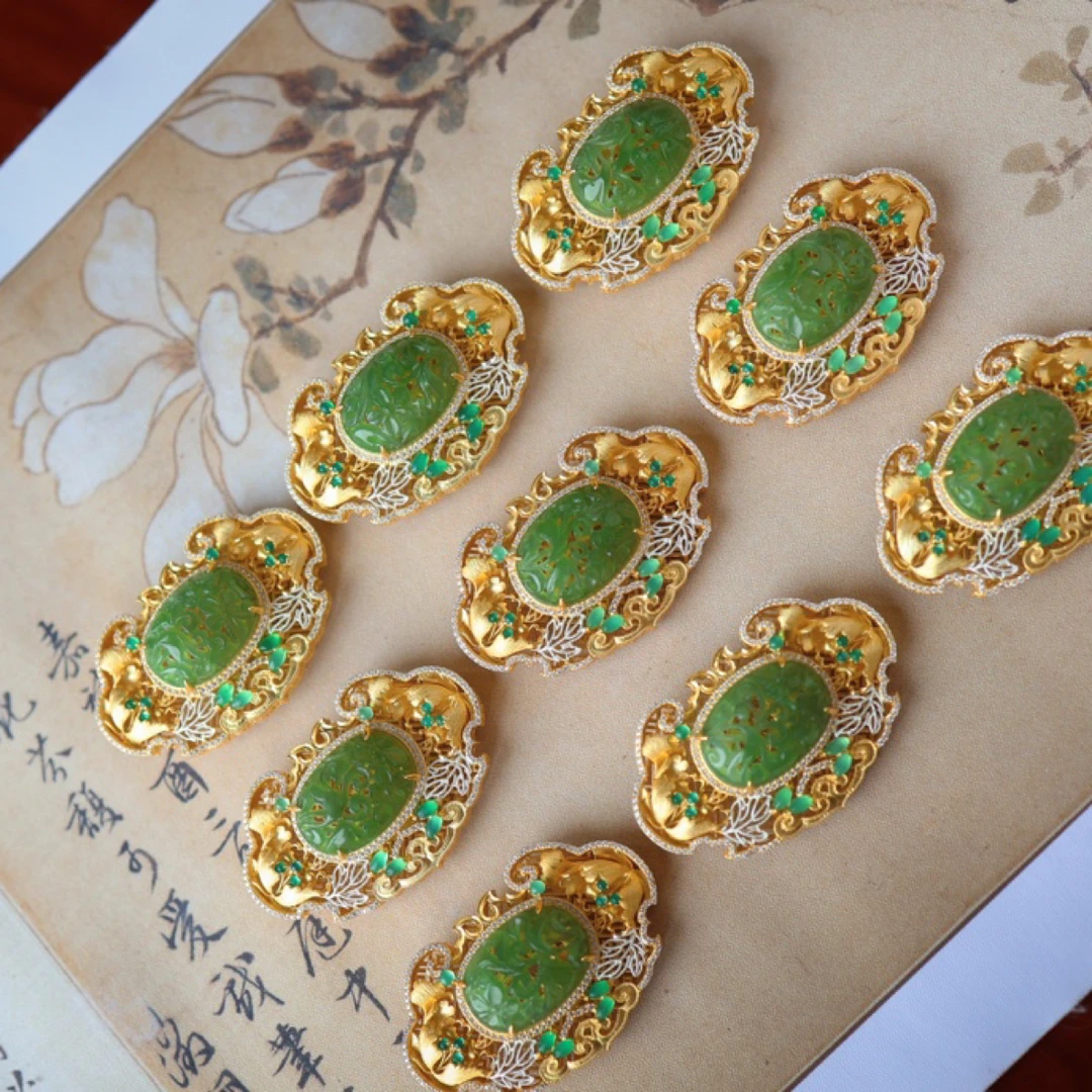 925银银制品 月芽·如意雕花吊坠MTS（多样性发其一）