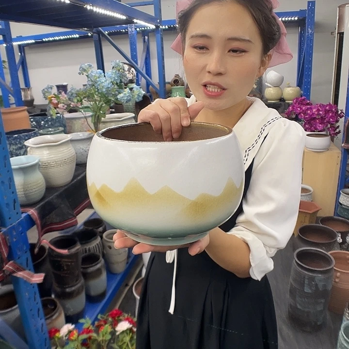 19×14-粗陶花盆有孔