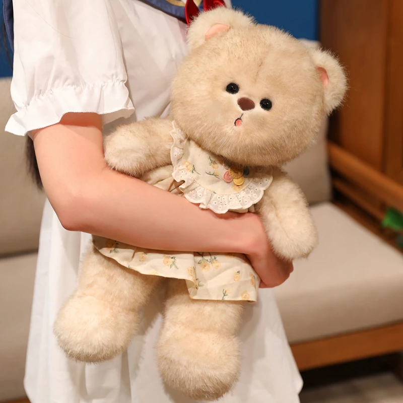 原创正版蓝汐小熊玩偶毛绒玩具抱枕床上安抚娃娃生日礼物女生
