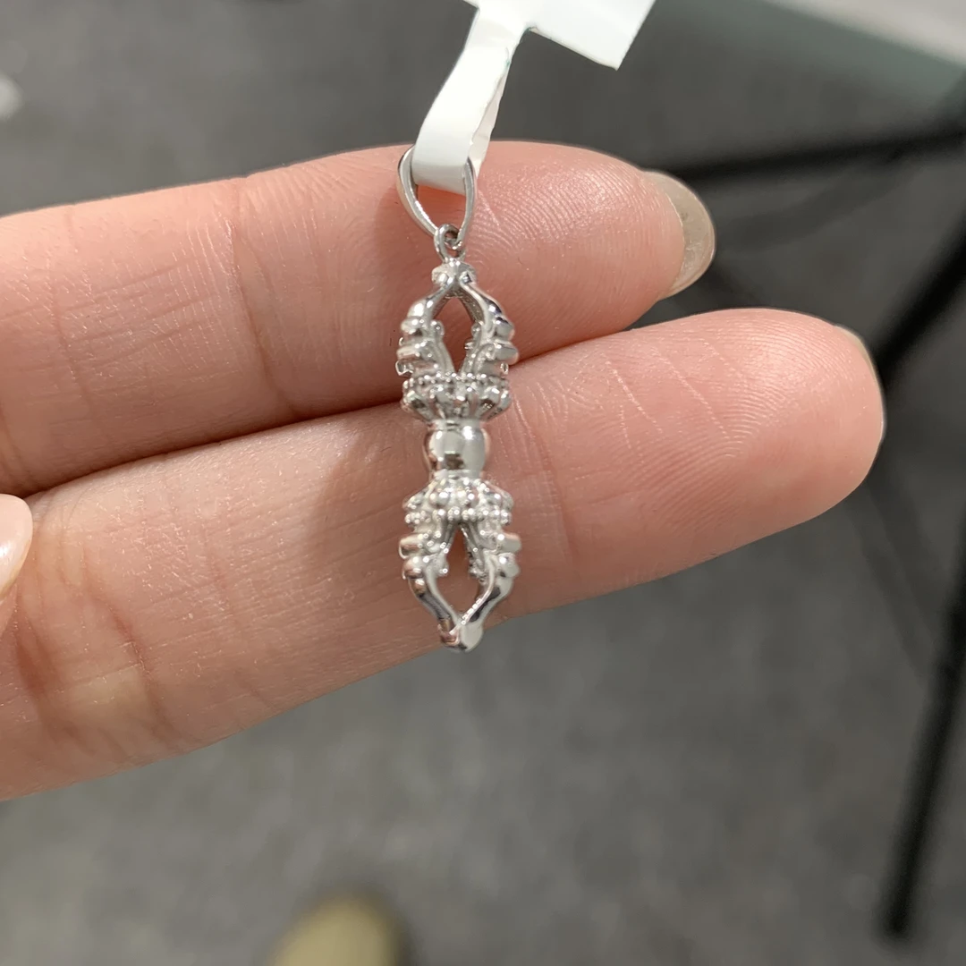 铂金950金刚杵吊坠多样性发货，发其一