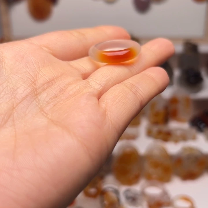 玛瑙/玉髓合金吊坠内径17mm