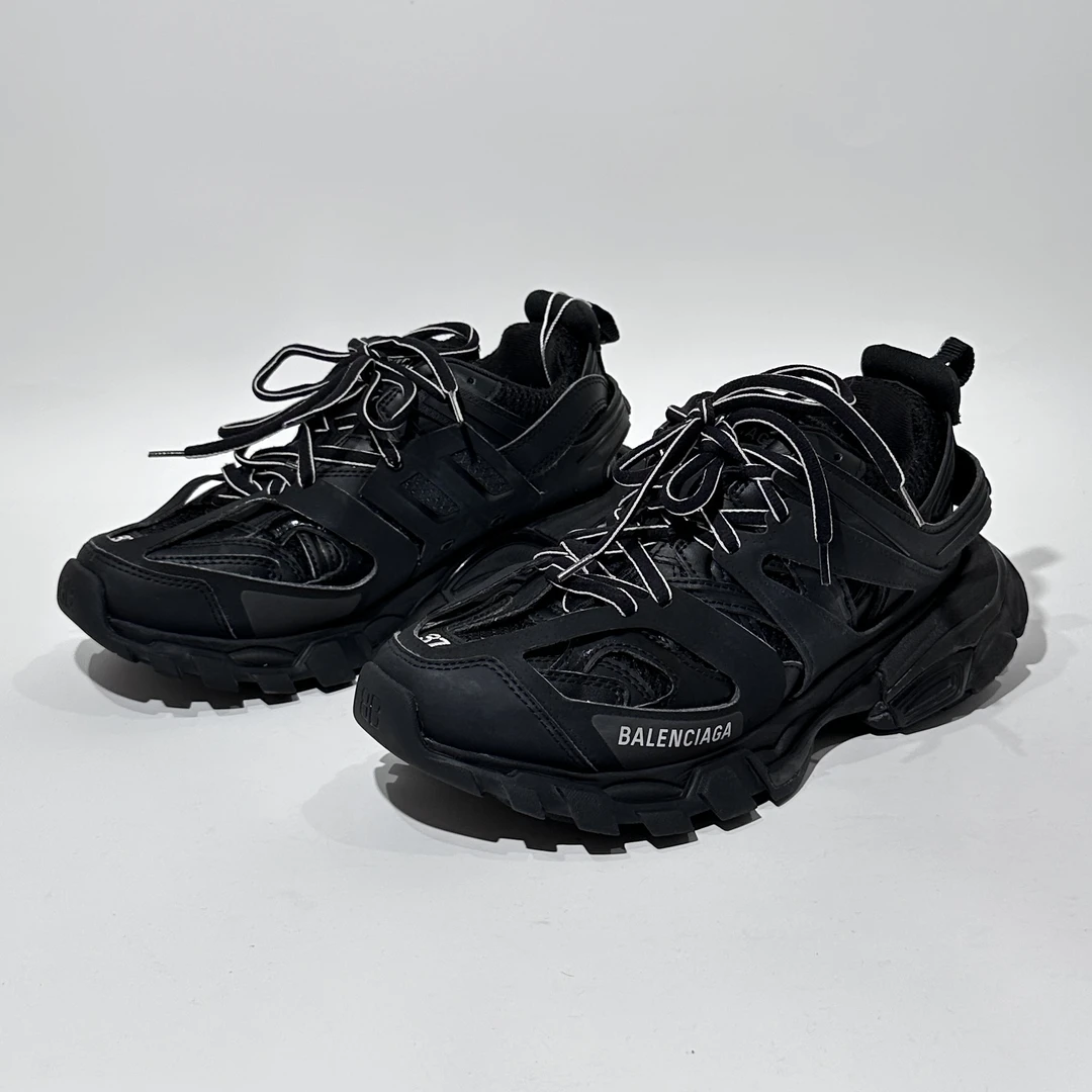 95新 Balenciaga/巴黎世家 37码 Track 黑色时尚老爹鞋/ML80190