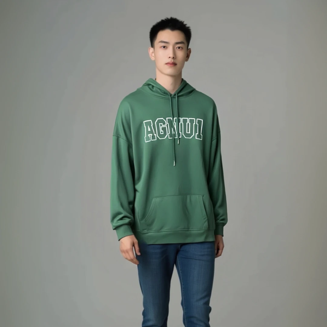 683男士连帽薄款简约潮流卫衣运动运动时尚户外休闲