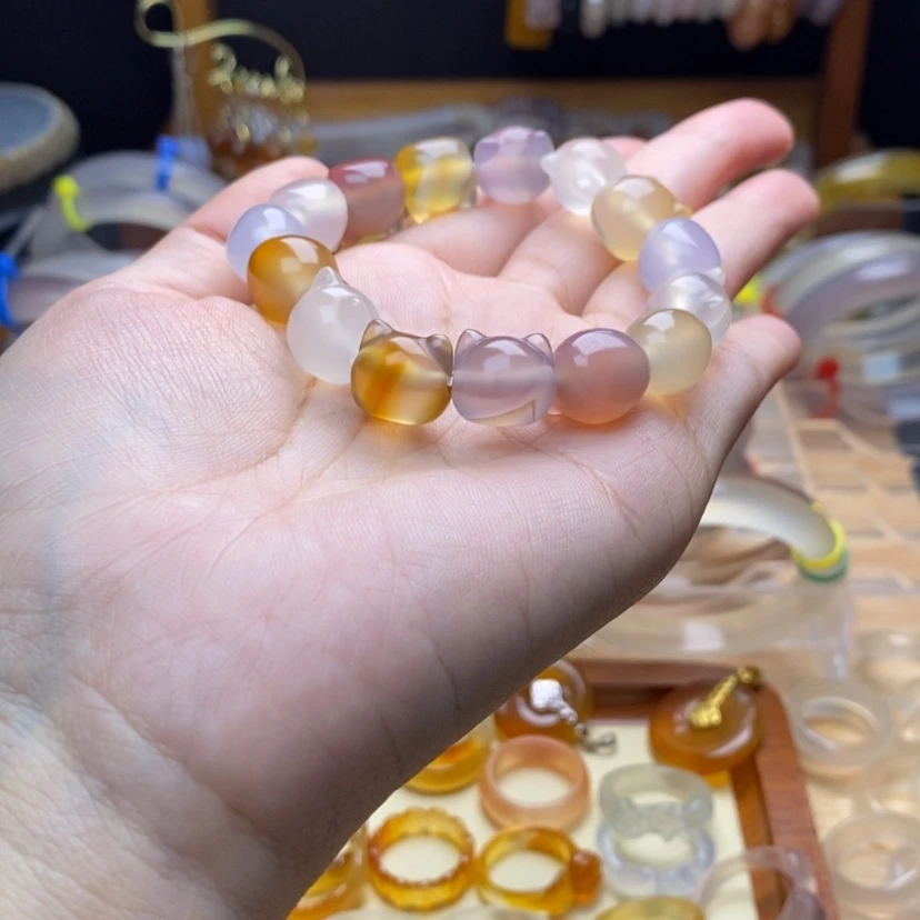 【闪购商品】玛瑙/玉髓手链未镶嵌果**仙